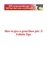 How To Give A Great Blow Job 5 Fellatio Tips screenshot