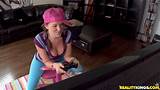 Lizzie Tucker fucks while playing her playstation 3