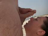 Public beach blowjob