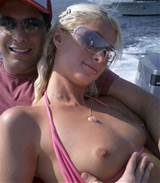 Celebrity attention whore Paris Hilton giving sensual blowjob