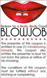 Sex Coupon: Blowjob by psuedoknot