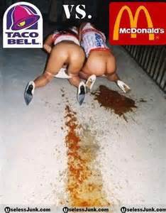 Taco Bell Vs Mcdonalds - shit in public