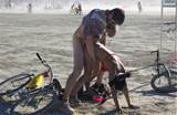 burning man women 9 filmed engaged vile public fornication act burning ...