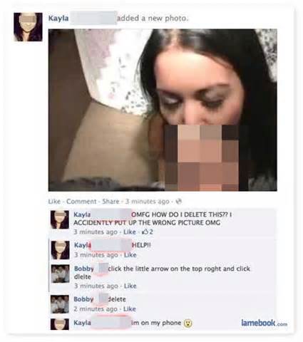 Facebook Blowjob Fail