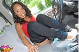 ... ebony girlfriend interracial handjob and blowjob in car from Black GFs