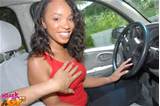 ... ebony girlfriend interracial handjob and blowjob in car from Black GFs