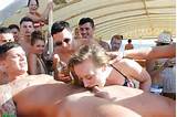 Blowjob contest at beach party