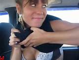 ... Sucking Cock in a Moving Car - Video; Amateur Babe Blowjob Public