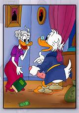 Daisy's rack get squeezed as she feels Donald Duck's wang