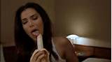 Roselyn Sanchez sucking and licking banana and expose her cleavege ...