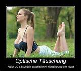 brÃ¼ste optische tÃ¤uschung wald