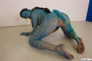 Avatar Porn Weird bizarre blowjob blue hottie sucking from Porngantic