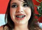 Teen girl with braces gives her first successful blowjob and ends up ...