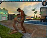 Giving one of the in game gay guys a blowjob in the gay resort