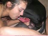 girl sucking dog dick gallery