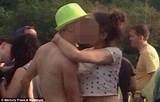 Encounter: The teenager was pictured kissing the man in a green hat at ...