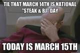 TIL that March 14th is national 