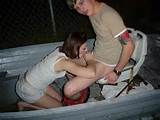 public blowjob - drunk girl sucking outdoors -